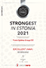 CERTIFICATE OF SUCCESSFUL ACTIVITY OF ESTONIA FOR 2021